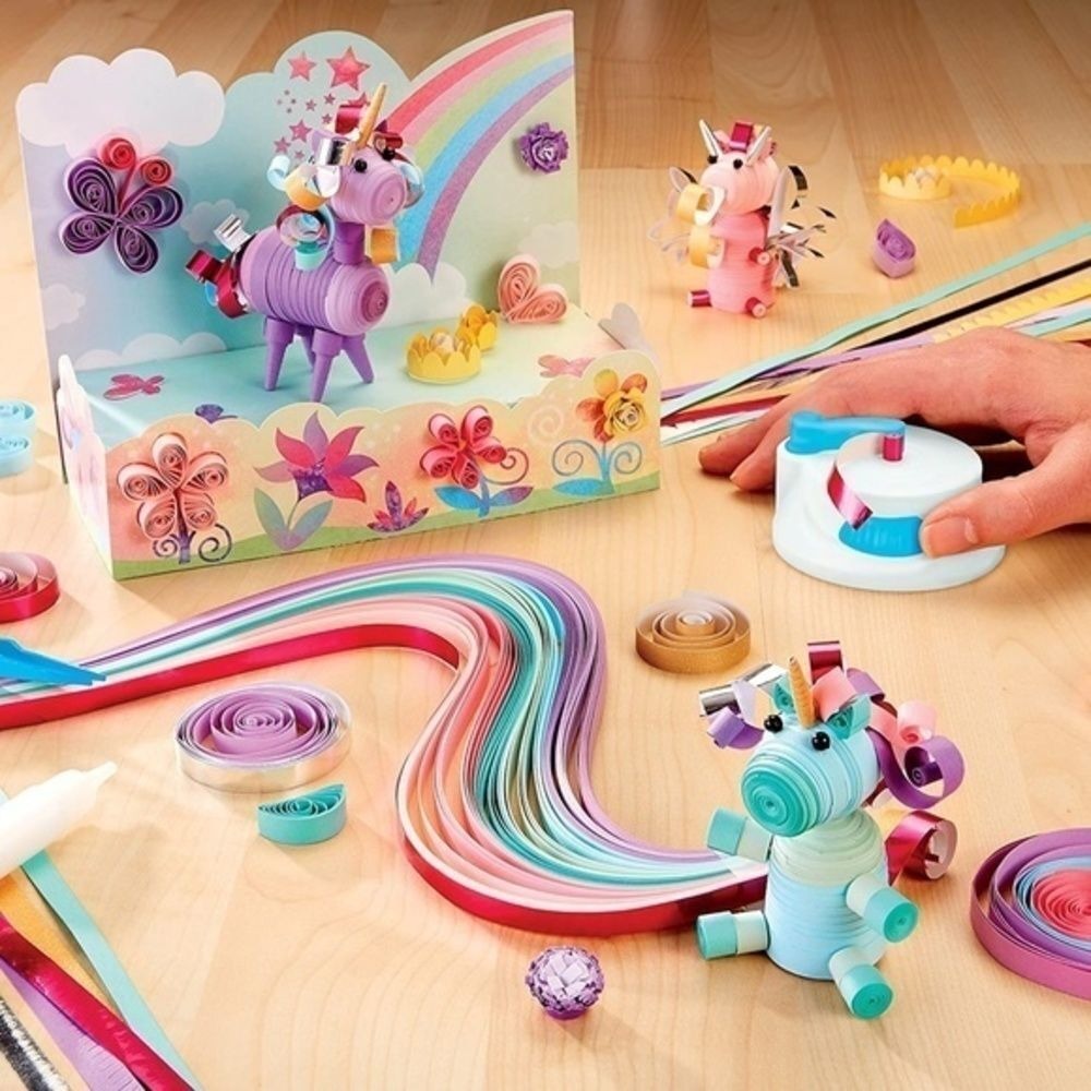 Alex DIY Paper Swirls Unicorn Fantasy Kids Crafts New in Box! - Picture 5 of 7